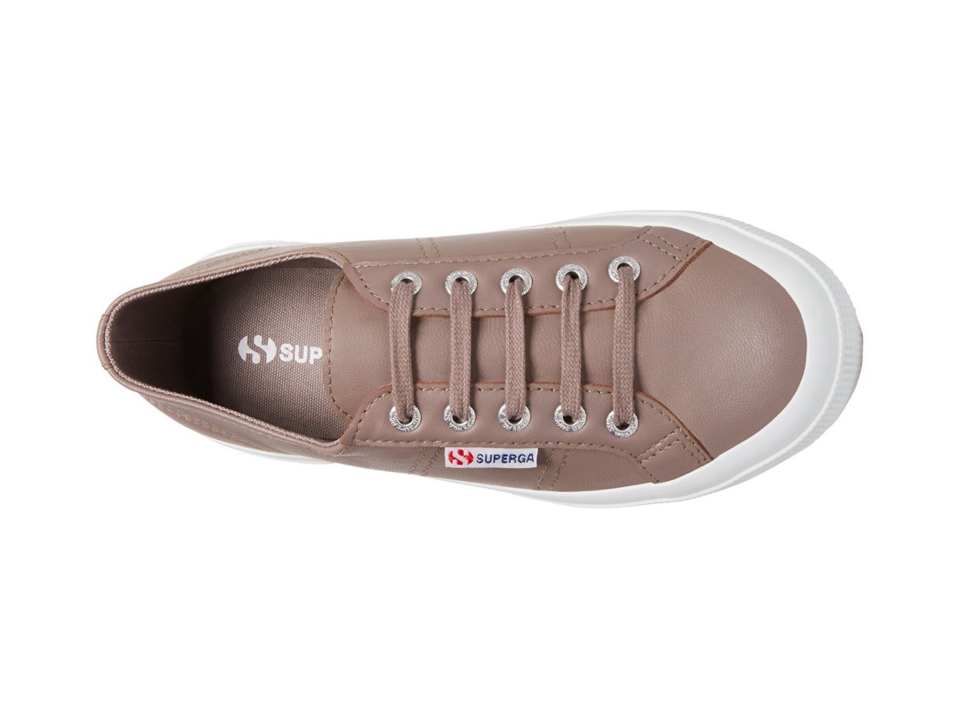 Superga Sneakers Womens - 2750 Naplngcotu Leather - Dark Grey - OGQTB0592